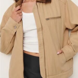 Reformation Barn Jacket — Size XS, Khaki / Tan